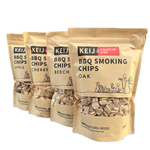 Voordeelpakket Rookhout Chips - beech, oak, cherry, apple - 4x 1700 ml