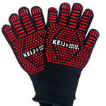Keij Accessories - Set Barbecue handschoenen - hitte bestendig - Aramide & Silicone