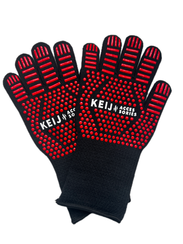 Keij Accessories - Set Barbecue handschoenen - hitte bestendig - Aramide & Silicone
