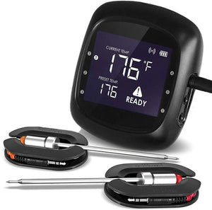 Bluetooth BBQ-Thermometer - 2 Sonden - 6 Anschlüsse