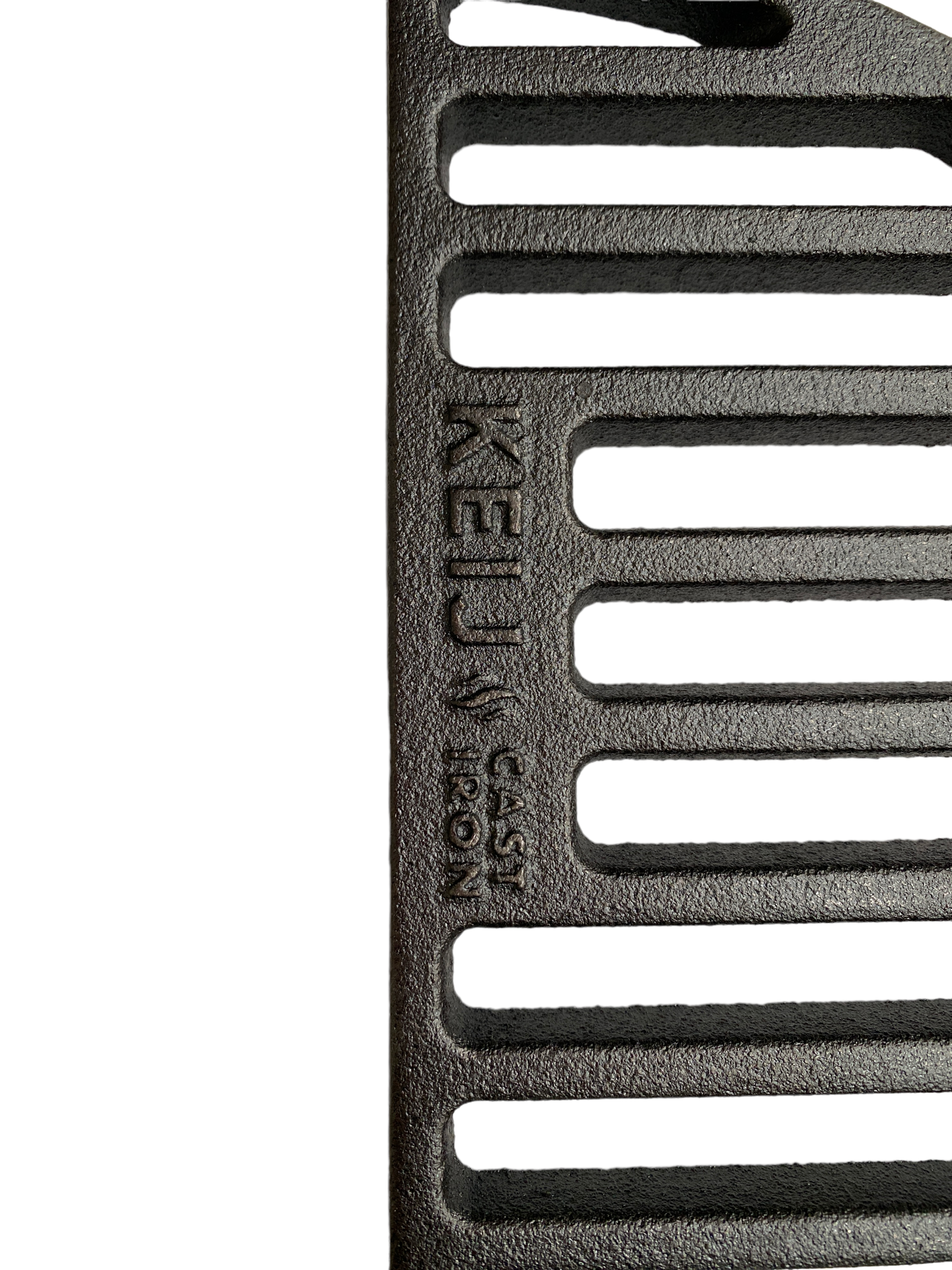 Gietijzeren rooster - half rond - Compact - 33 cm - geseasoned