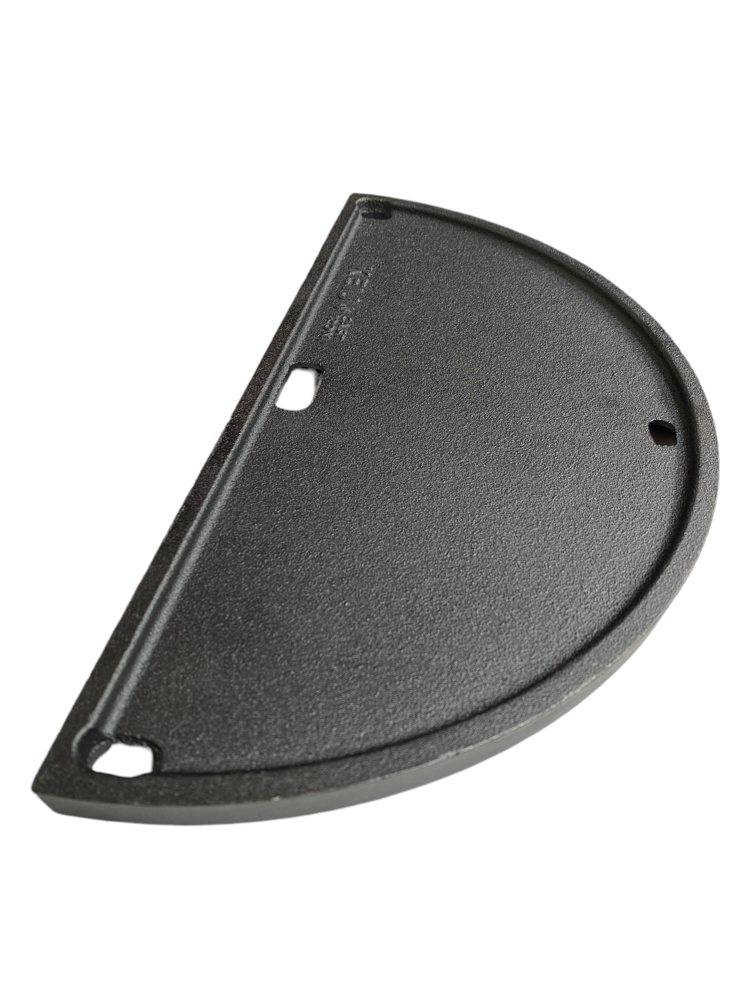 Gietijzeren grillplaat half rond -Compact - 33 cm - geseasoned
