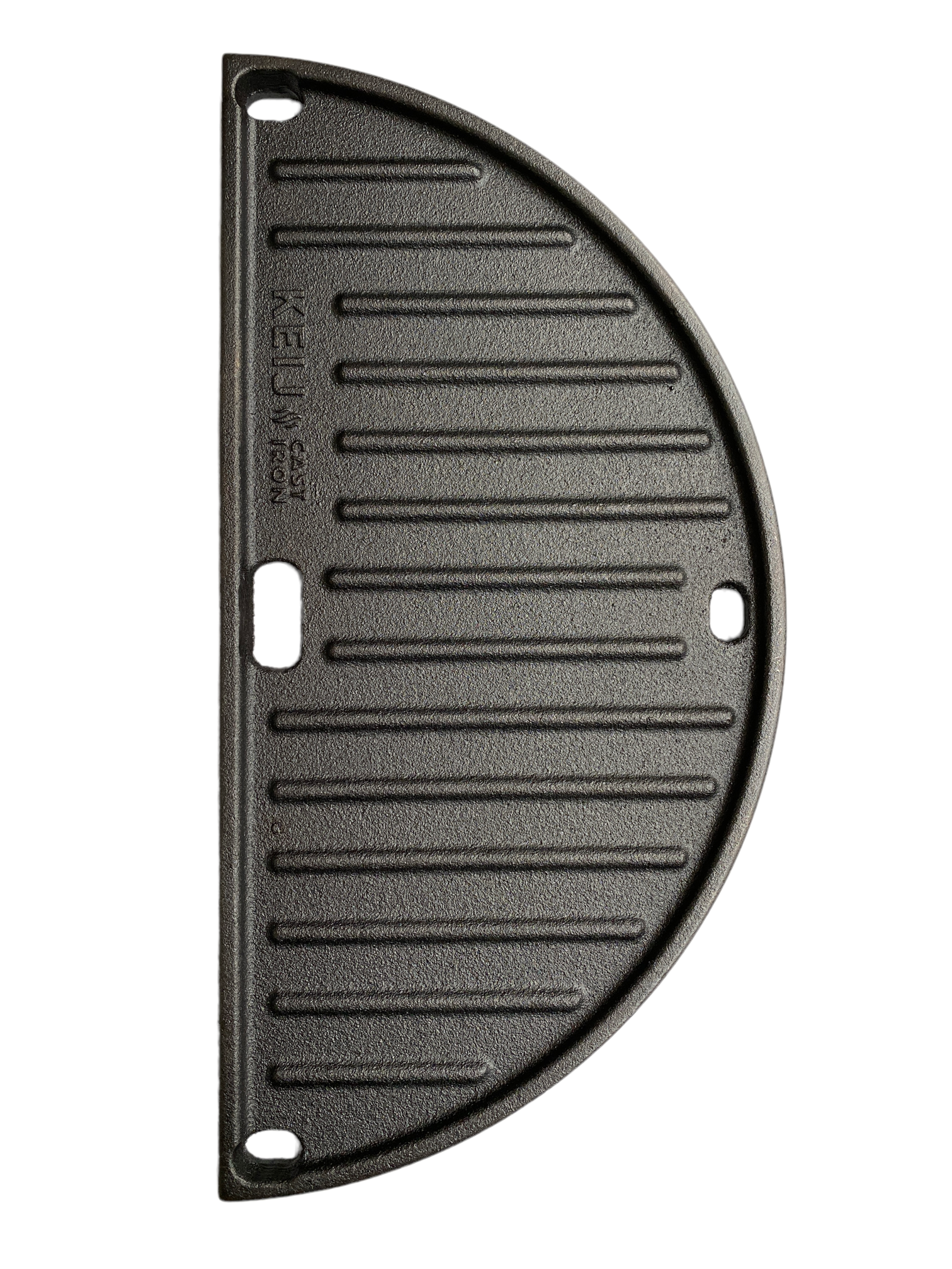 Set half grillrooster en grillplaat -gietijzer - Compact - 33 cm -  geseasoned