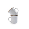 Barebones - Espresso kopjes - Geëmailleerd - Eggshell - 2 stuks