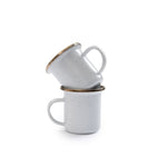 Barebones - Espresso kopjes - Geëmailleerd - Eggshell - 2 stuks