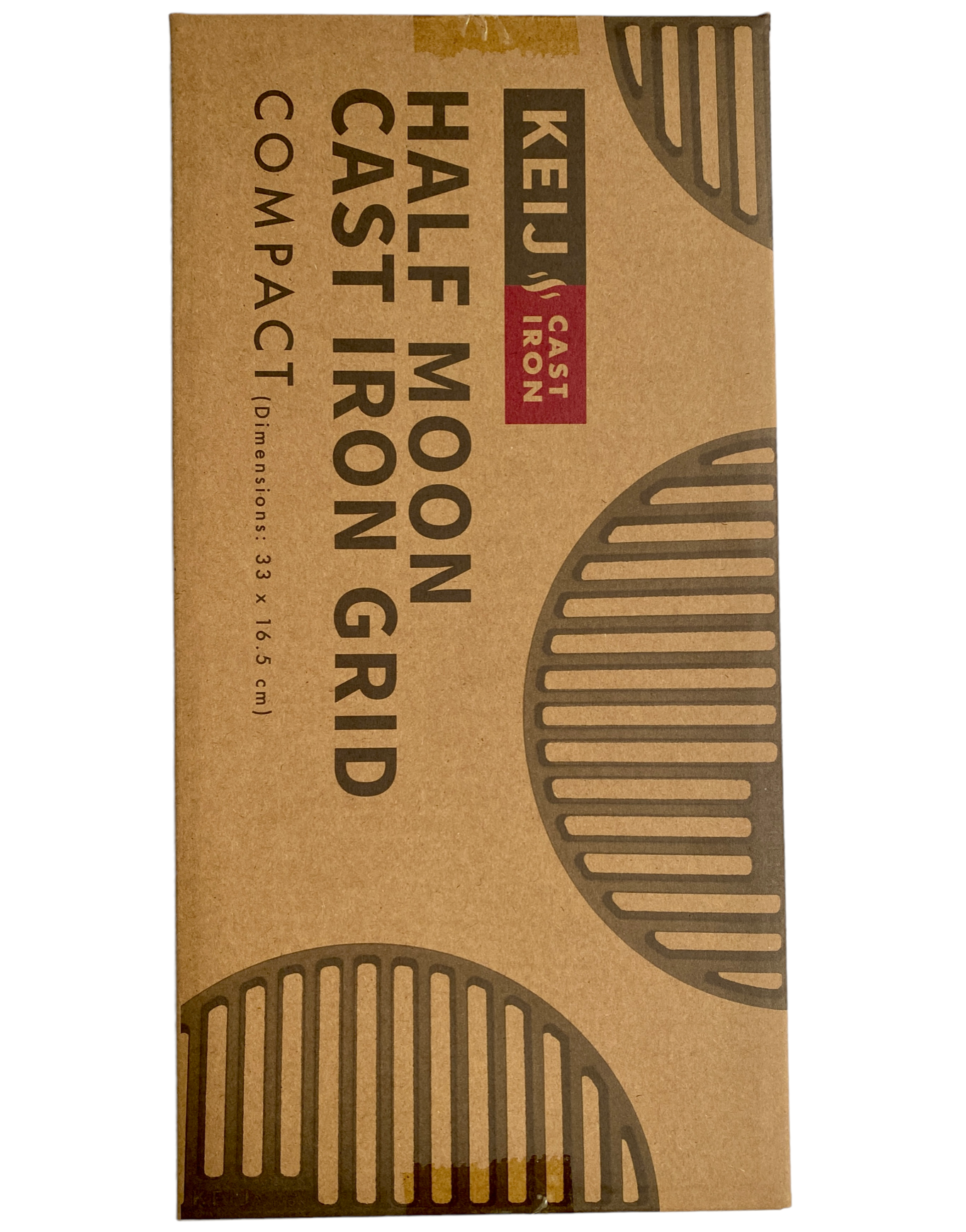 Set half grillrooster en grillplaat -gietijzer - Compact - 33 cm - geseasoned
