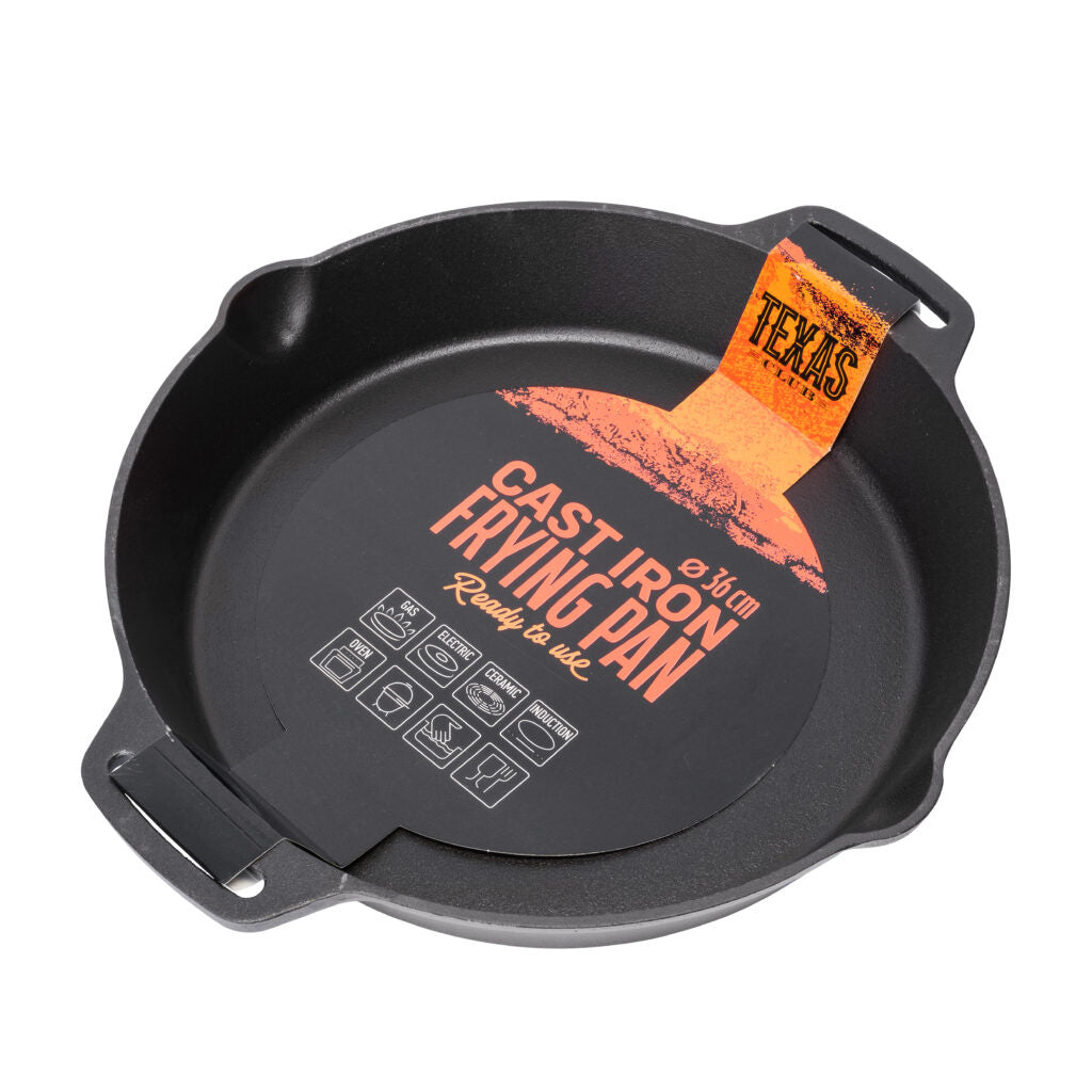Texas Club | Ronde gietijzeren pan | 36 cm