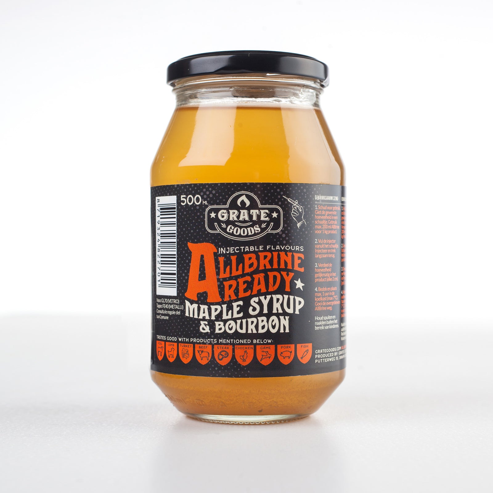 Grate Goods - AllBrine Ready Maple & Bourbon - 500 ml