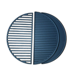 Set half grillrooster en grillplaat -gietijzer - XL - 49,5 cm