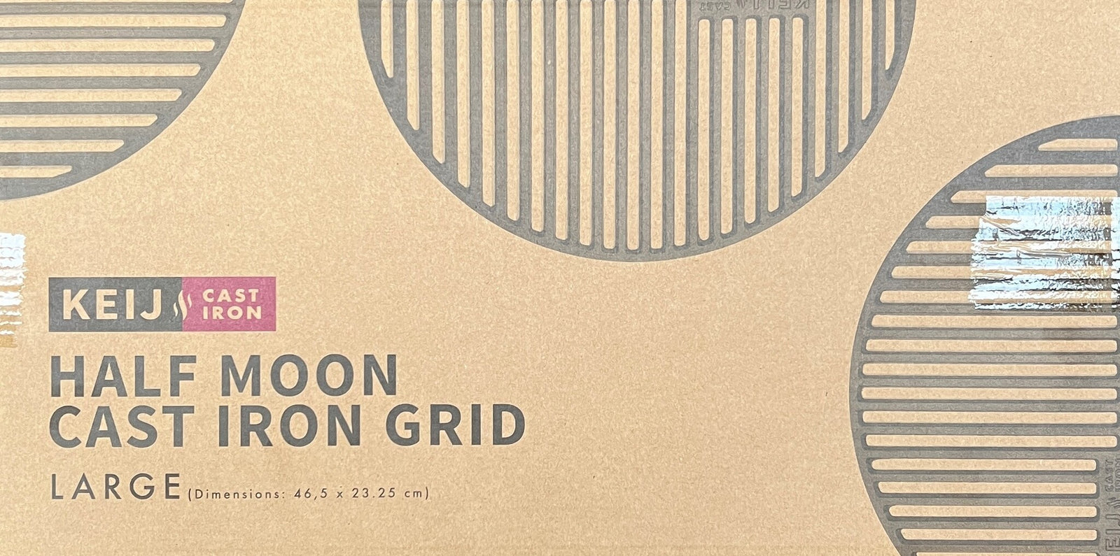 Gietijzeren rooster - half rond - Large - 46,5 cm