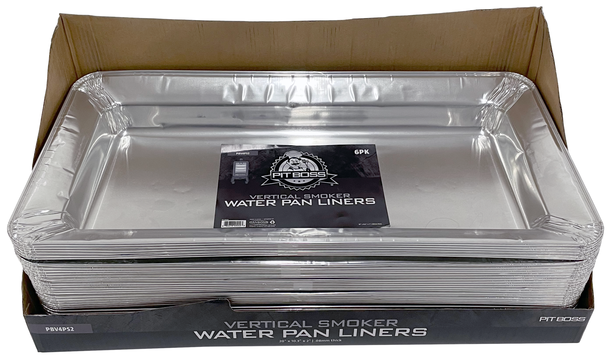 Pit Boss - folie water pan liner - pro 4 verticaal - 6 stuks