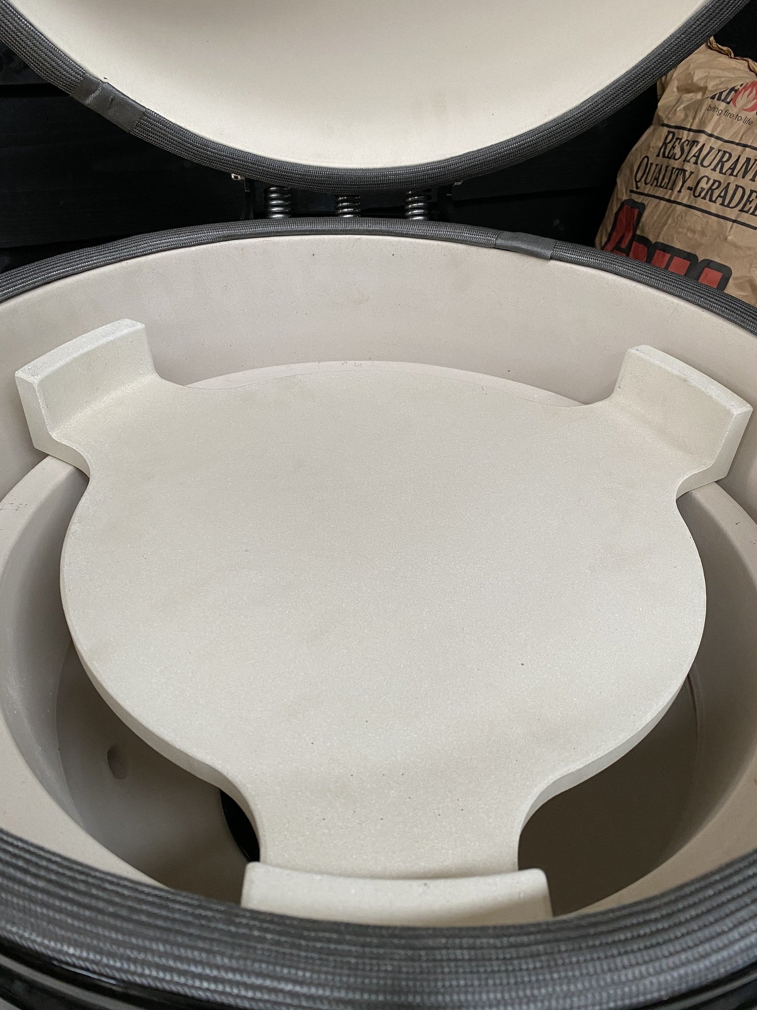 Keramische Plate setter - heat deflector - hitteschild - (X)XL - 23/25 inch