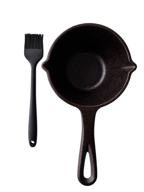 Keij Cast Iron | Gietijzeren Sauspannetje met Silicone Kwast