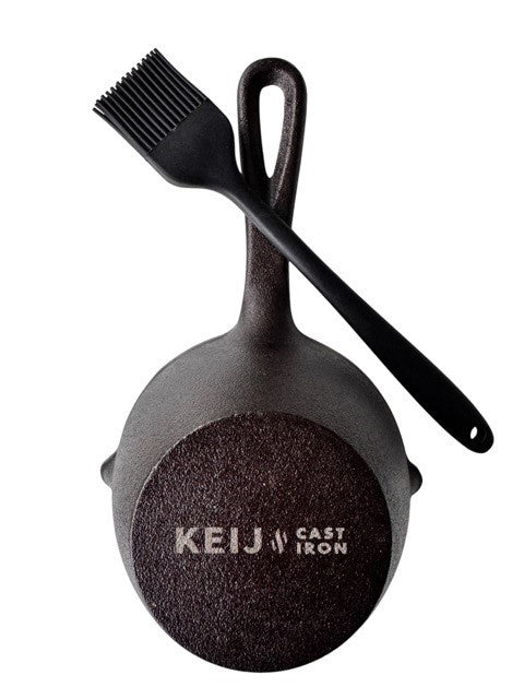 Keij Cast Iron | Gietijzeren Sauspannetje met Silicone Kwast