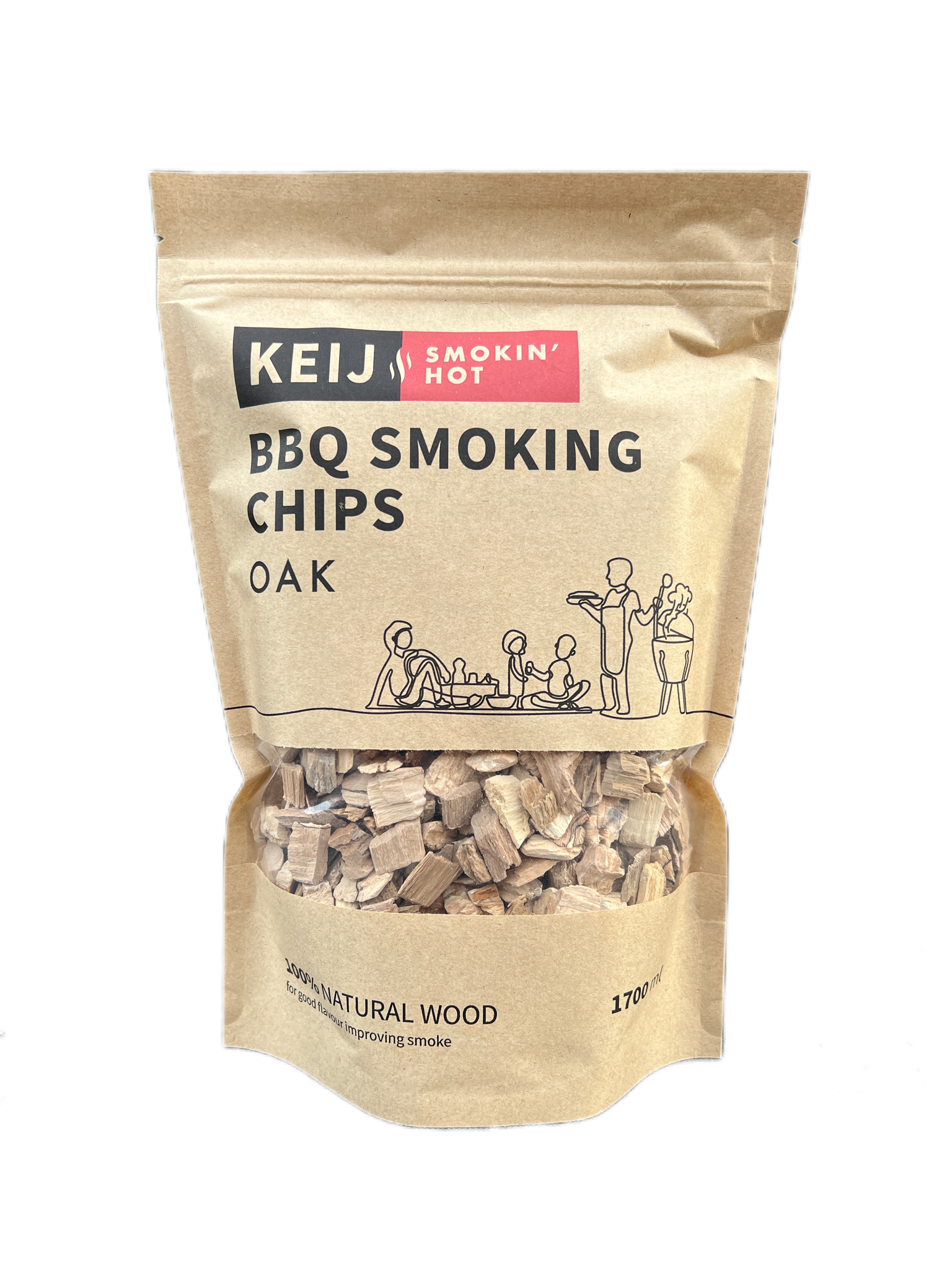 Rookhout Chips Oak - 1700 ml