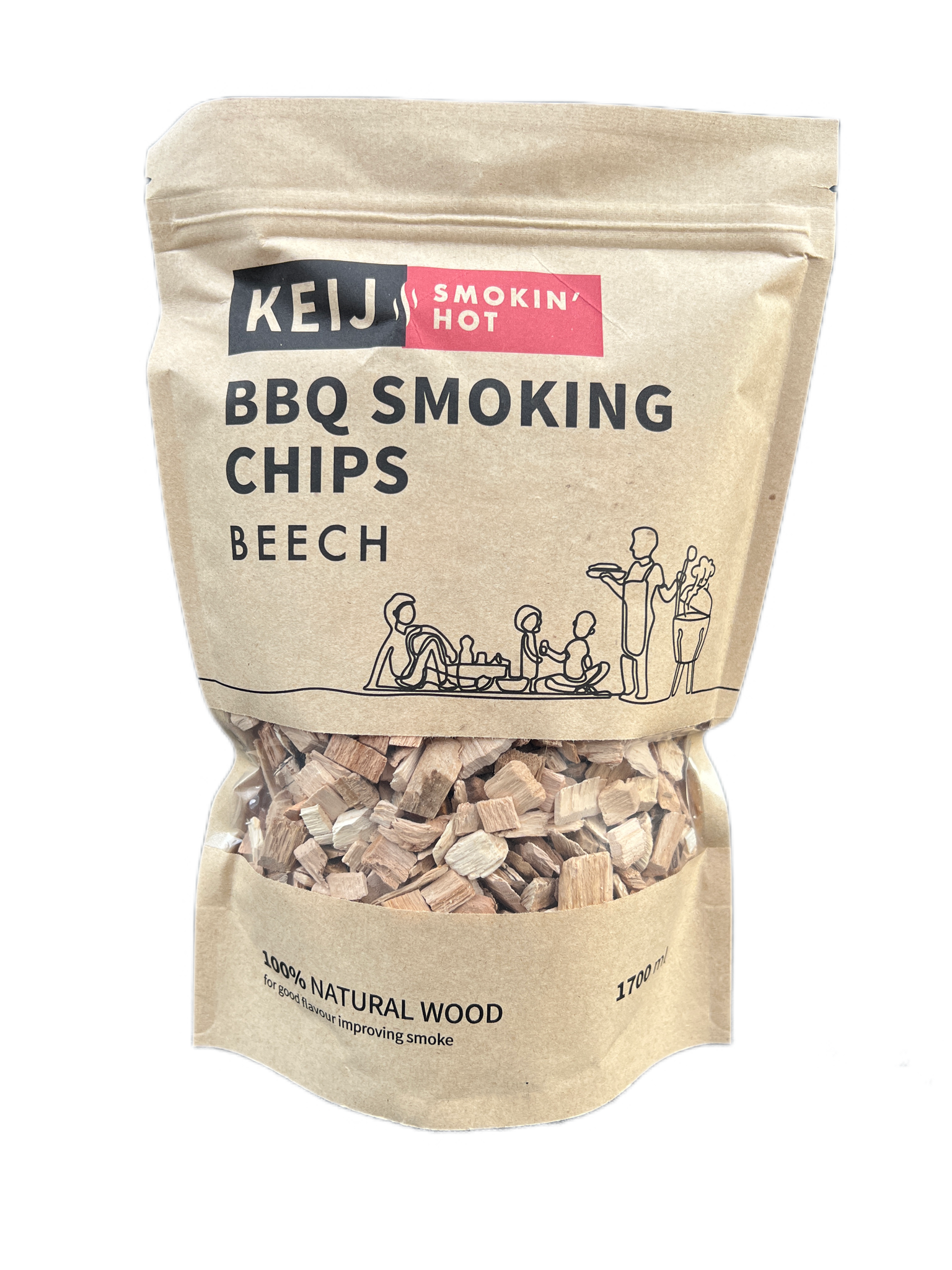 Rookhout Chips Beech - 1700 ml