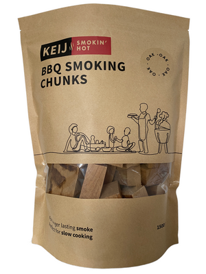 Rookhout Chunks Oak - Rook Chunks - 1500 gram