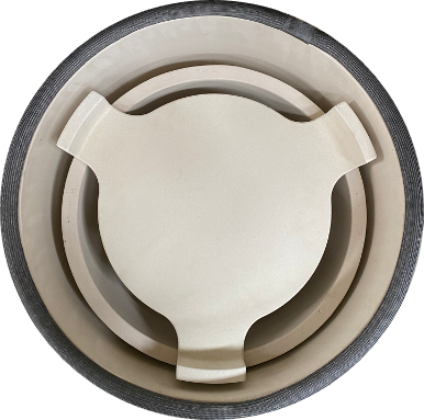 Keramische Plate setter - heat deflector - hitteschild - Compact- 15/16 inch
