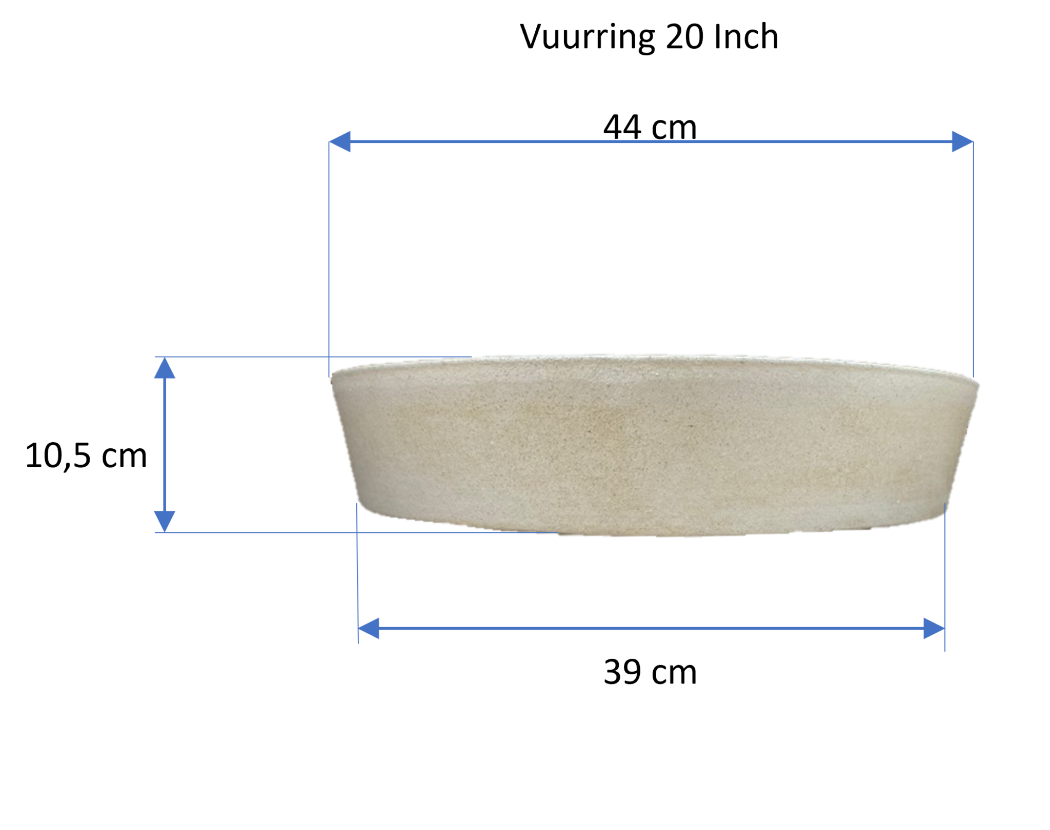 Vuurring voor 20 inch Kamado