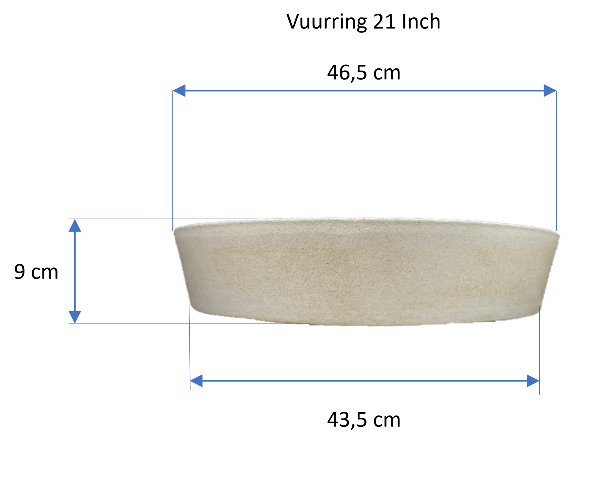 Vuurring voor 21 inch Kamado