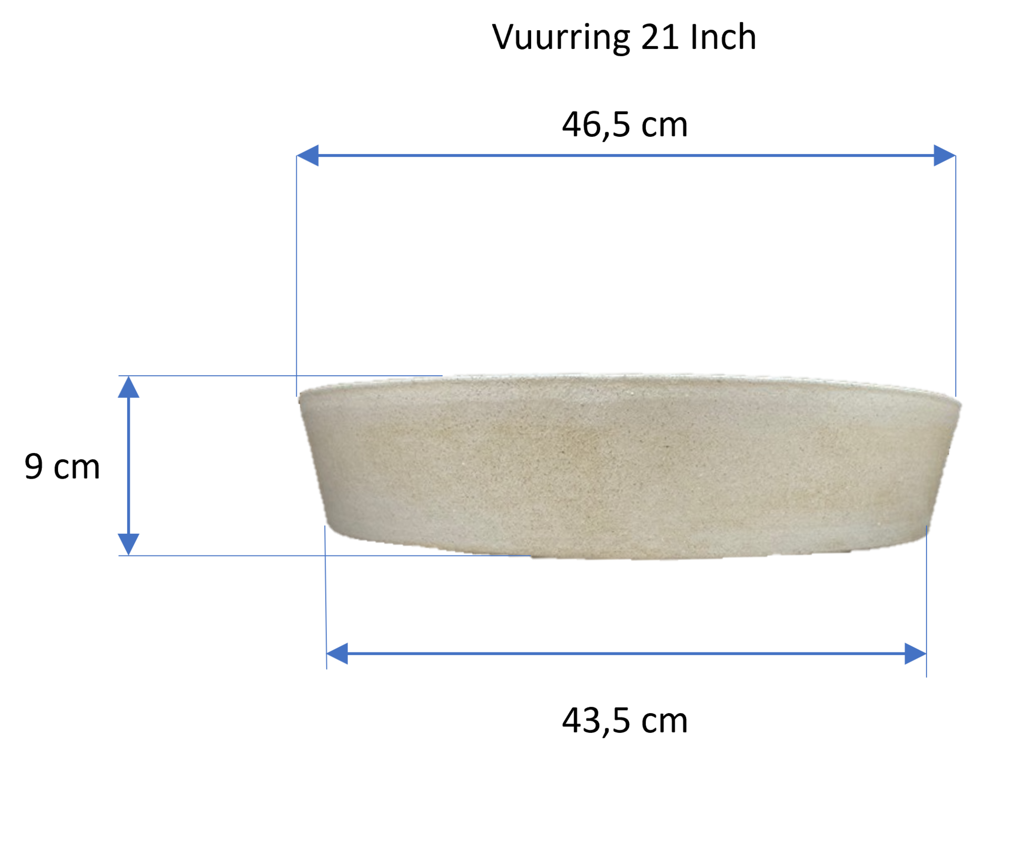 Vuurring voor 21 inch Kamado