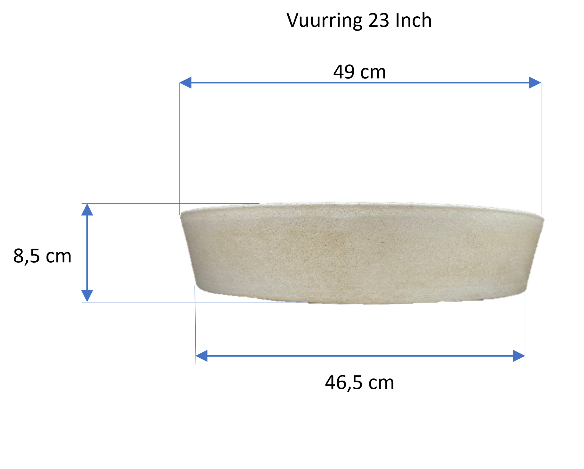 Vuurring voor 23 inch Kamado