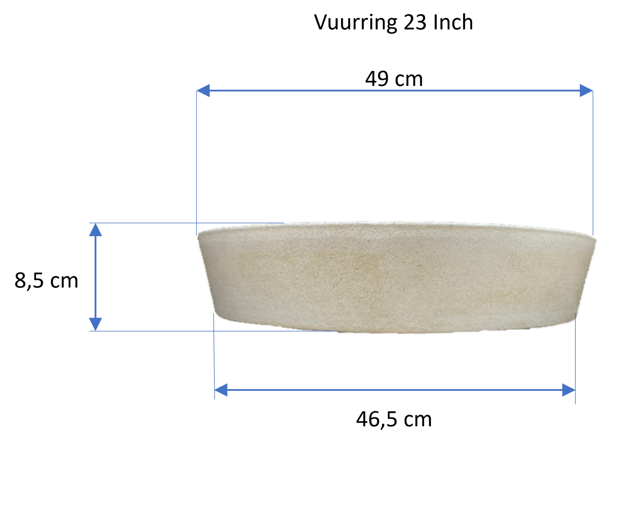 Vuurring voor 23 inch Kamado
