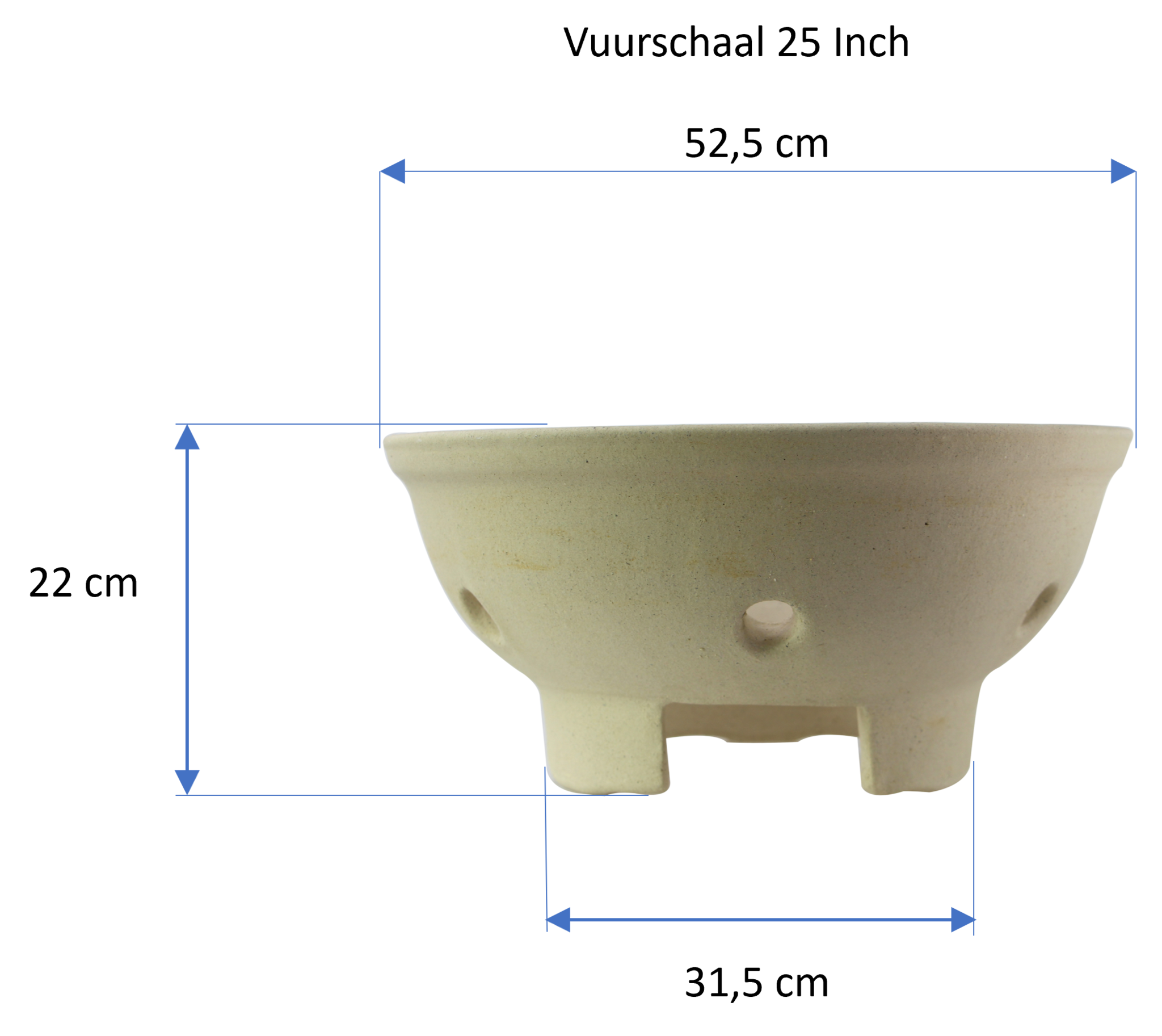Vuurschaal 25 inch Kamado
