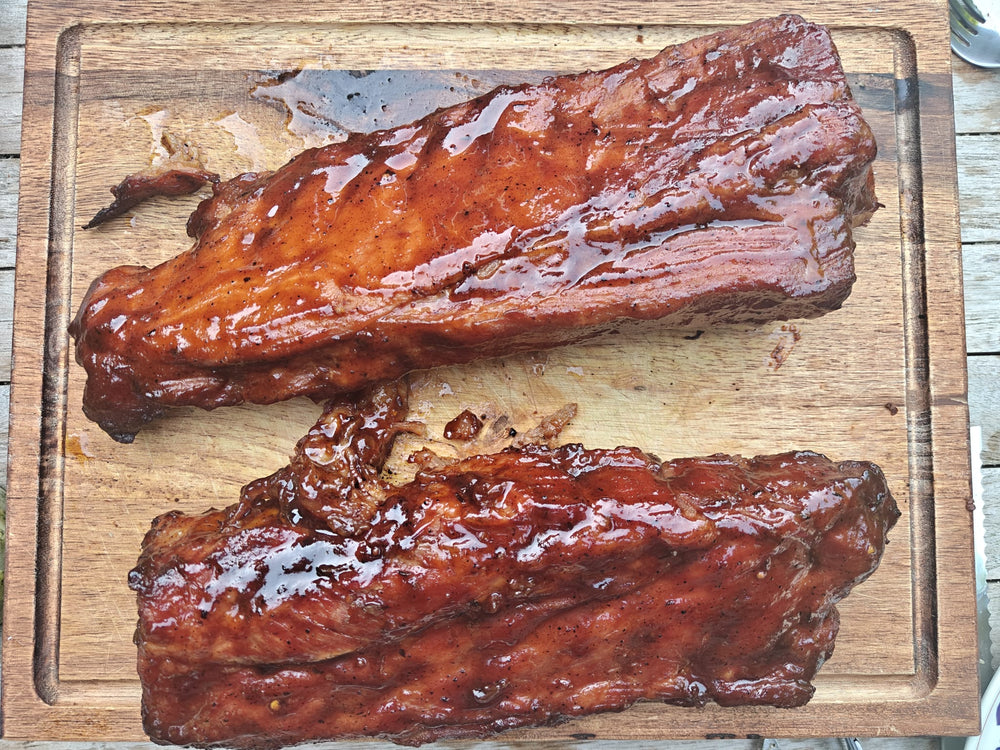 Spare ribs op de Kamado