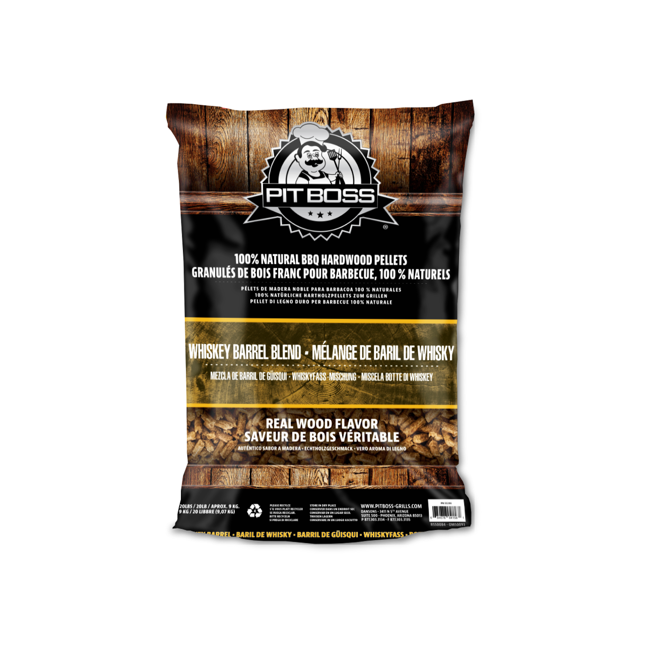 Pit Boss - Whiskey Barrel Blend hardhouten pellets - 9 kg