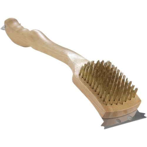 Napoleon - Messing grillborstel met houten handvat