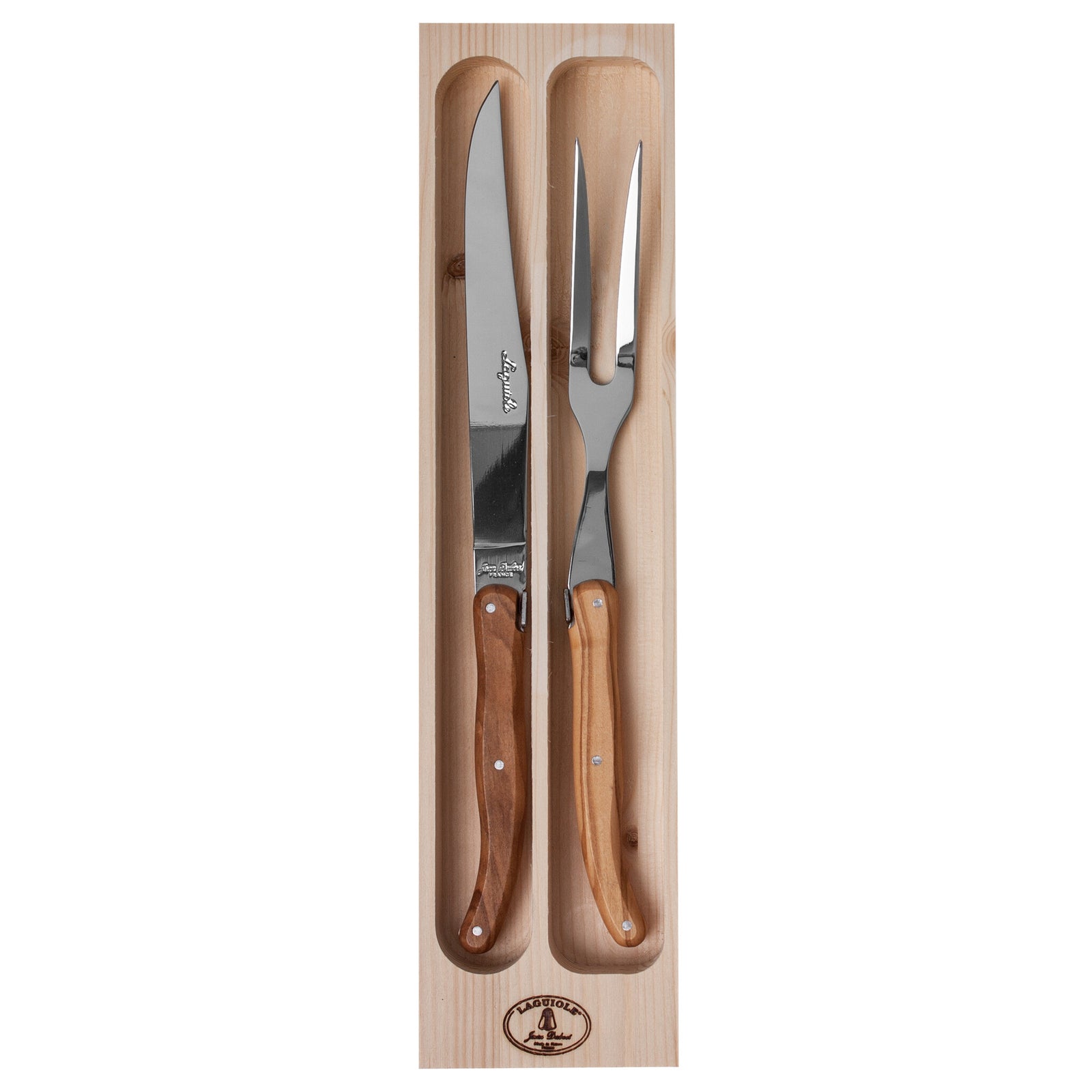 Jean Dubost Laguiole - Trancheerset - Classic - Olijfhout