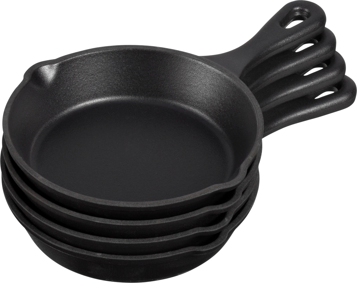 Gusseiserne Pfanne - Set 4 Stück - 15 cm - emailliert