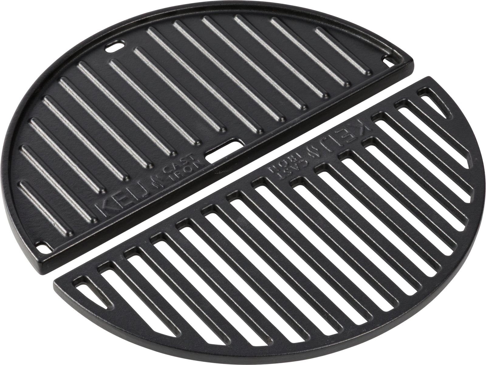 Set half grillrooster en grillplaat - gietijzer - Compact - 33 cm -  geëmailleerd