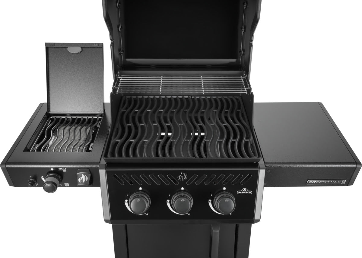 Freestyle_PRO365PropaneGasGrill_SideInfraredBurner_Black2