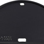 Gietijzeren plaat - half rond - Compact - 33 cm - geëmailleerd