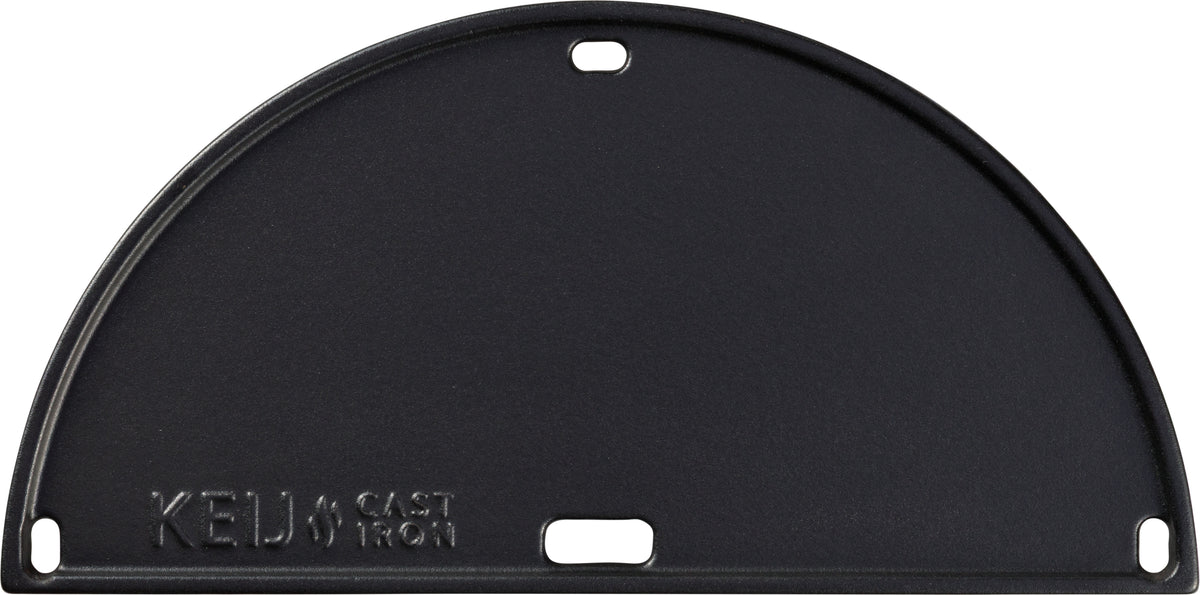 Gietijzeren plaat - half rond - Compact - 33 cm - geëmailleerd