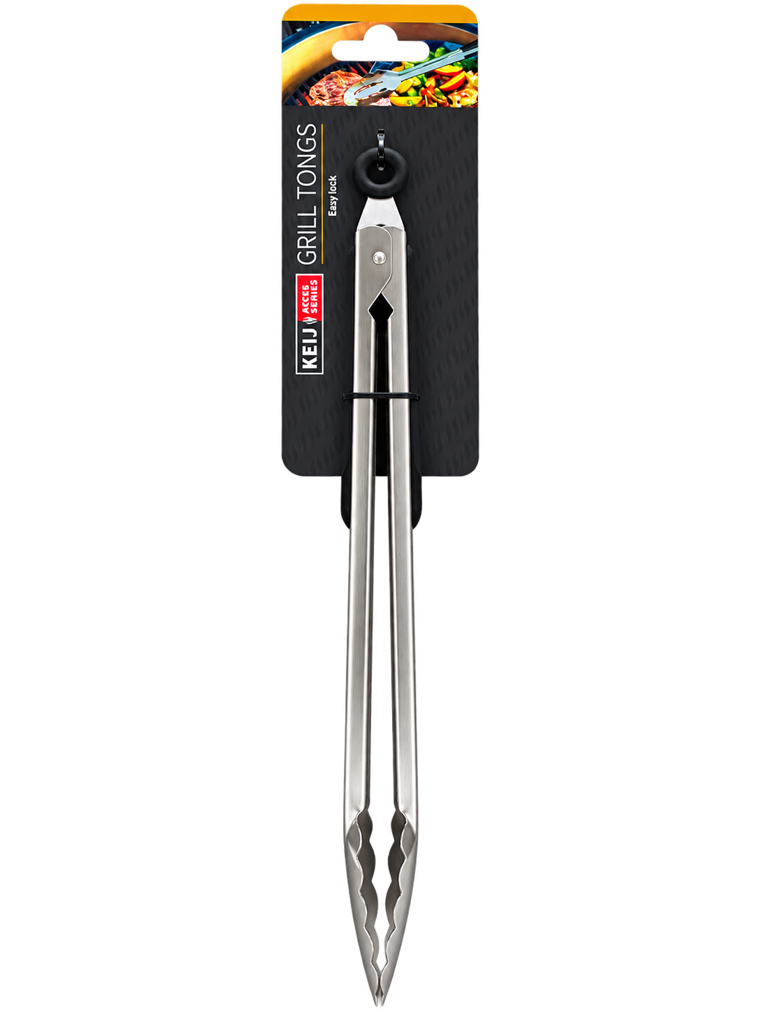 Keij Accessories - BBQ tang - RVS - easy lock - extra lang
