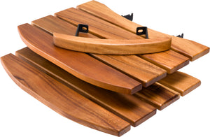 Walnoot houten zijtafels en handvat - 21/23 inch kamado