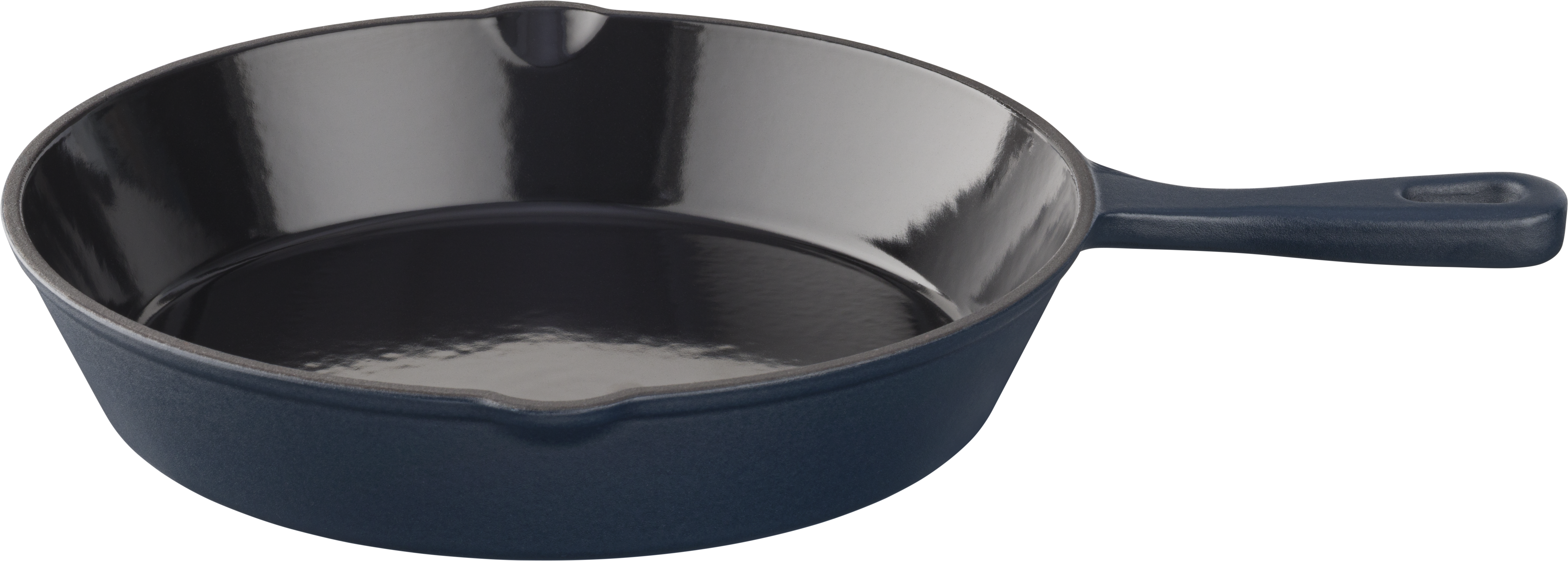 Keij Skillet - 25,5 cm – Gietijzer – Mat Blauw Emaille – Voor BBQ, Gas, Oven &amp; Inductie