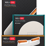 Pizza set XS - pizzasteen 23 cm, pizzaschep, pizzames