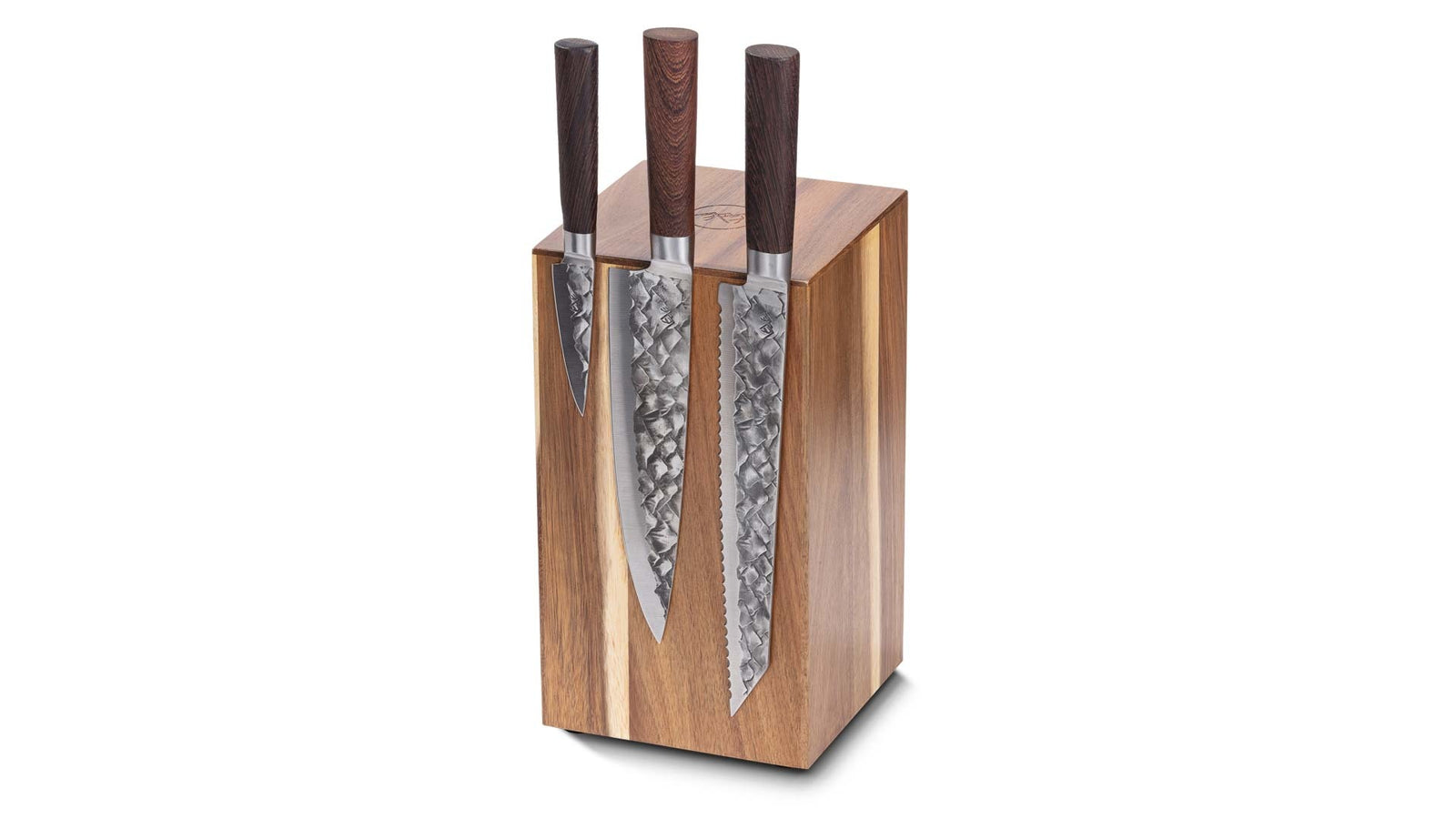 BARE Cookware - Magnetisch Messen Blok  - Acacia hardhout