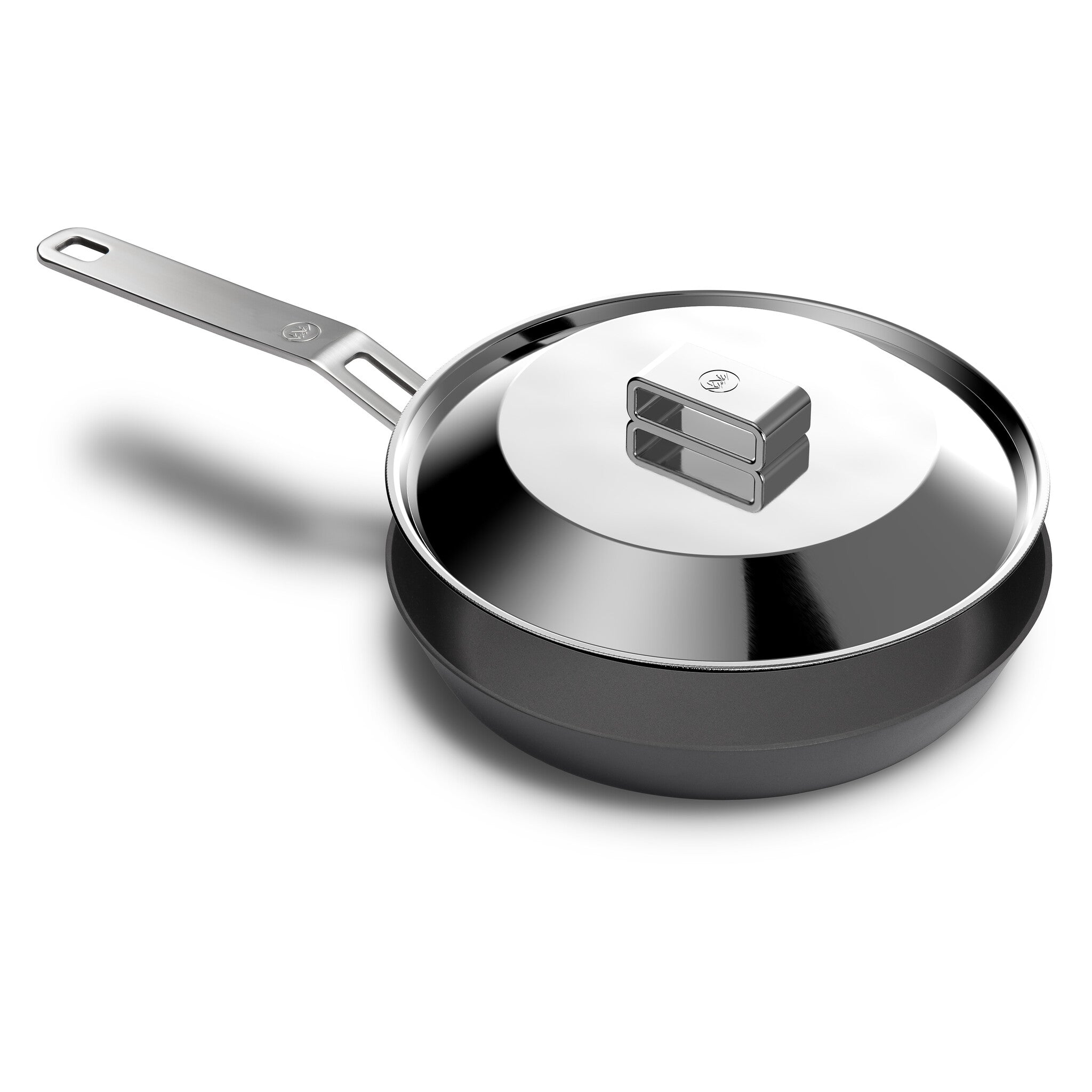 Bare Cookware - Carbon Stalen pan 24cm - met deksel