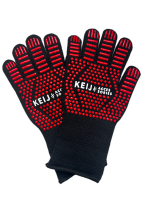 Keij Accessories - Set Barbecue handschoenen - hitte bestendig - Aramide & Silicone