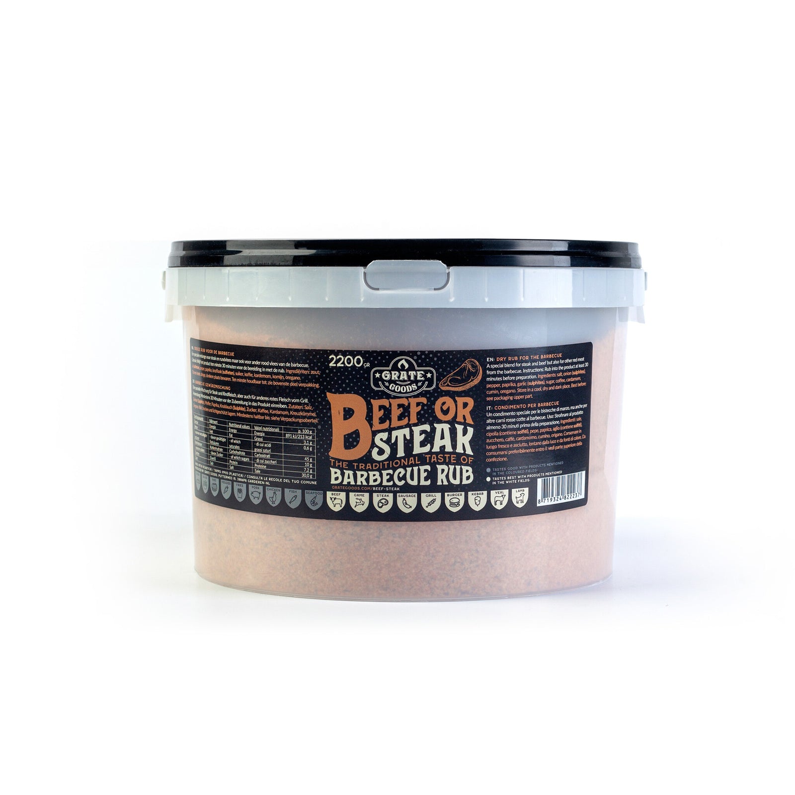 Grate Goods - Beef or Steak BBQ Rub - 2200 gr