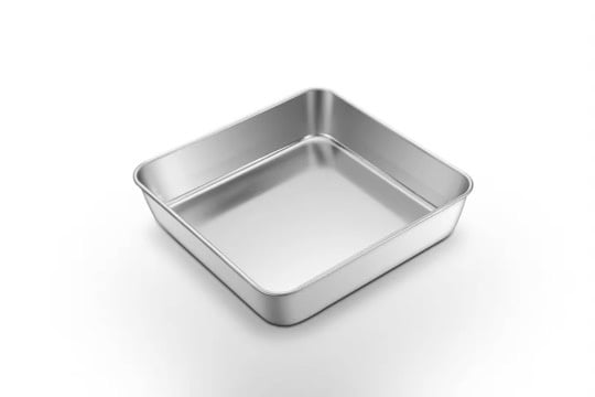Braadslede met rooster - BBQ tray - Drip pan | Compact | 24 x 24 x 5 cm.