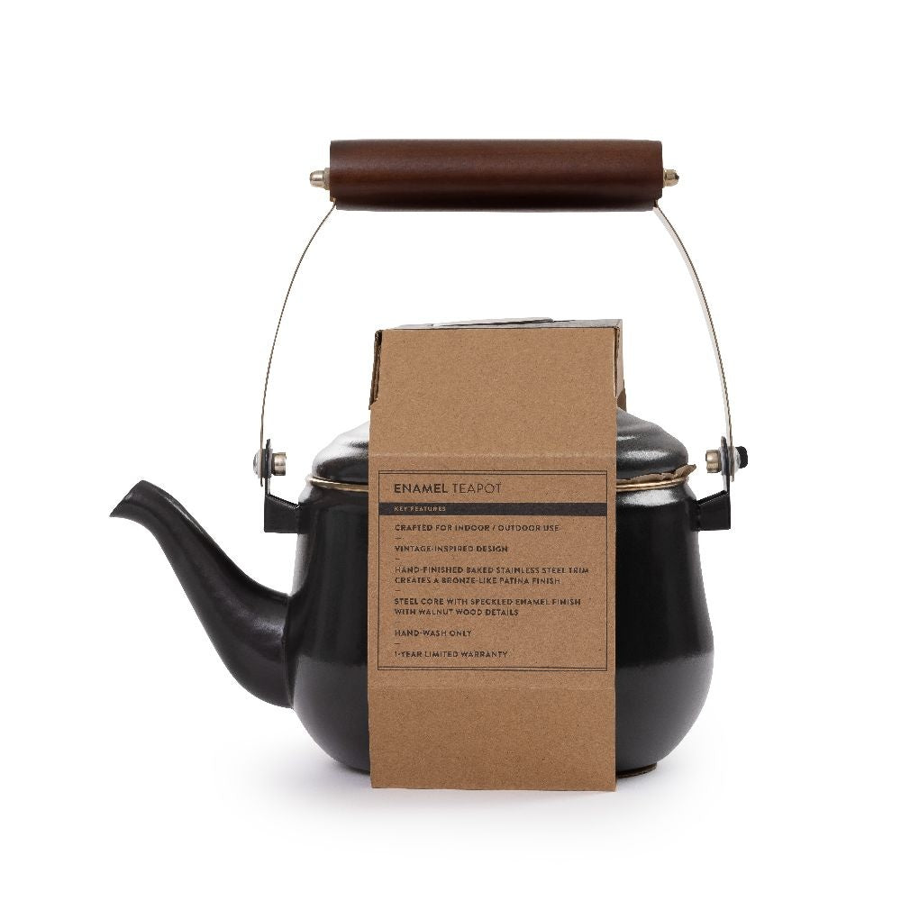 Barebones - Theepot - Geëmailleerd staal - Charcoal