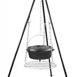 Driepoot bestemd voor dutch oven en rooster