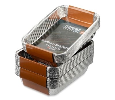 Turnpike Barbecue | Aluminium BBQ Trays | 23 x 17 x 4 cm