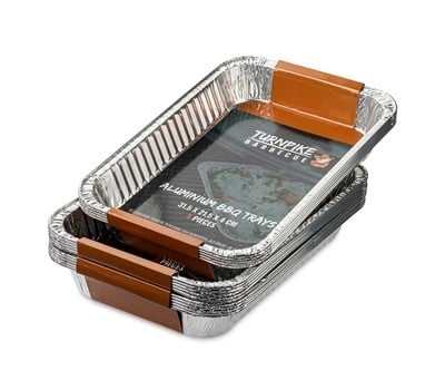 Turnpike Barbecue | Aluminium BBQ Trays | 31.5 x 21,5 x 5 cm